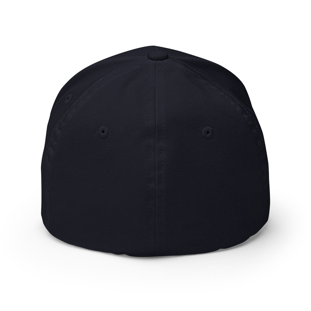 Back view of the dark navy Super Intelligence cap, showing its closed-back design and six-panel crown.